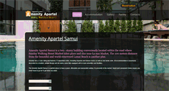 Desktop Screenshot of amenityapartelsamui.com