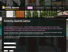 Tablet Screenshot of amenityapartelsamui.com